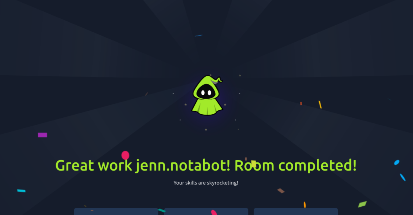 logged in as admin